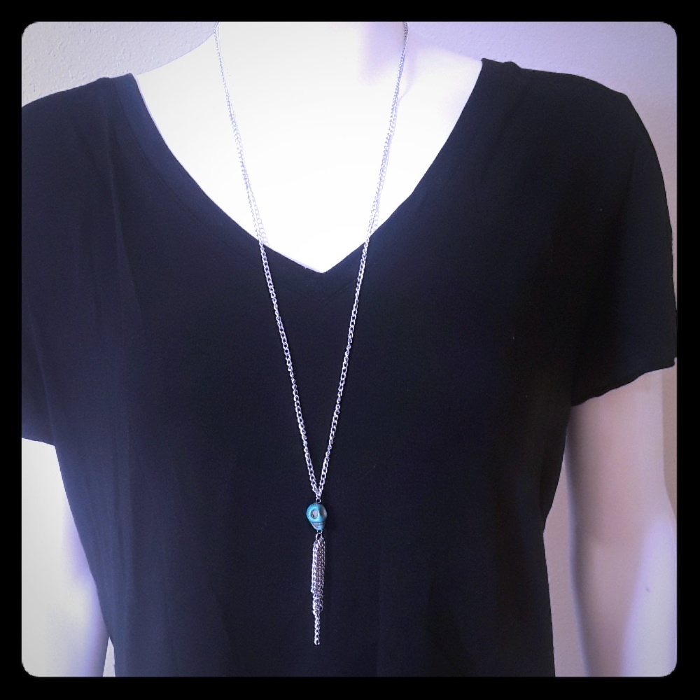 Skull tassel necklace